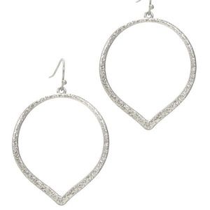 Womens Hoops Silver‎ Lightweight 2 Inch Drop Earrings New